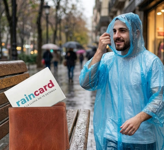 Emergency Rain Card (Pack of 2) | Unisex Ultra-Compact Pocket-Size Raincoat